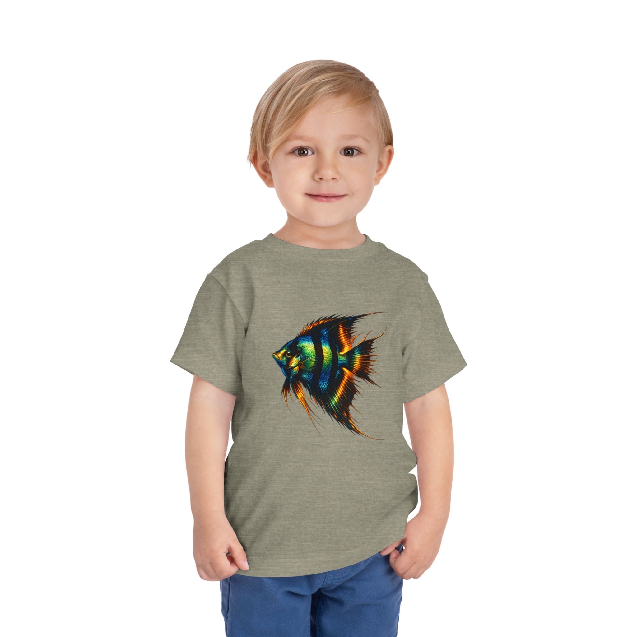 Toddler Tee - Colorful Aquarium Angelfish Graphic Shirt