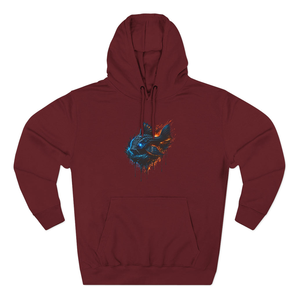 Armored Pleco L-185 – Premium Fleece Hooded Sweatshirt