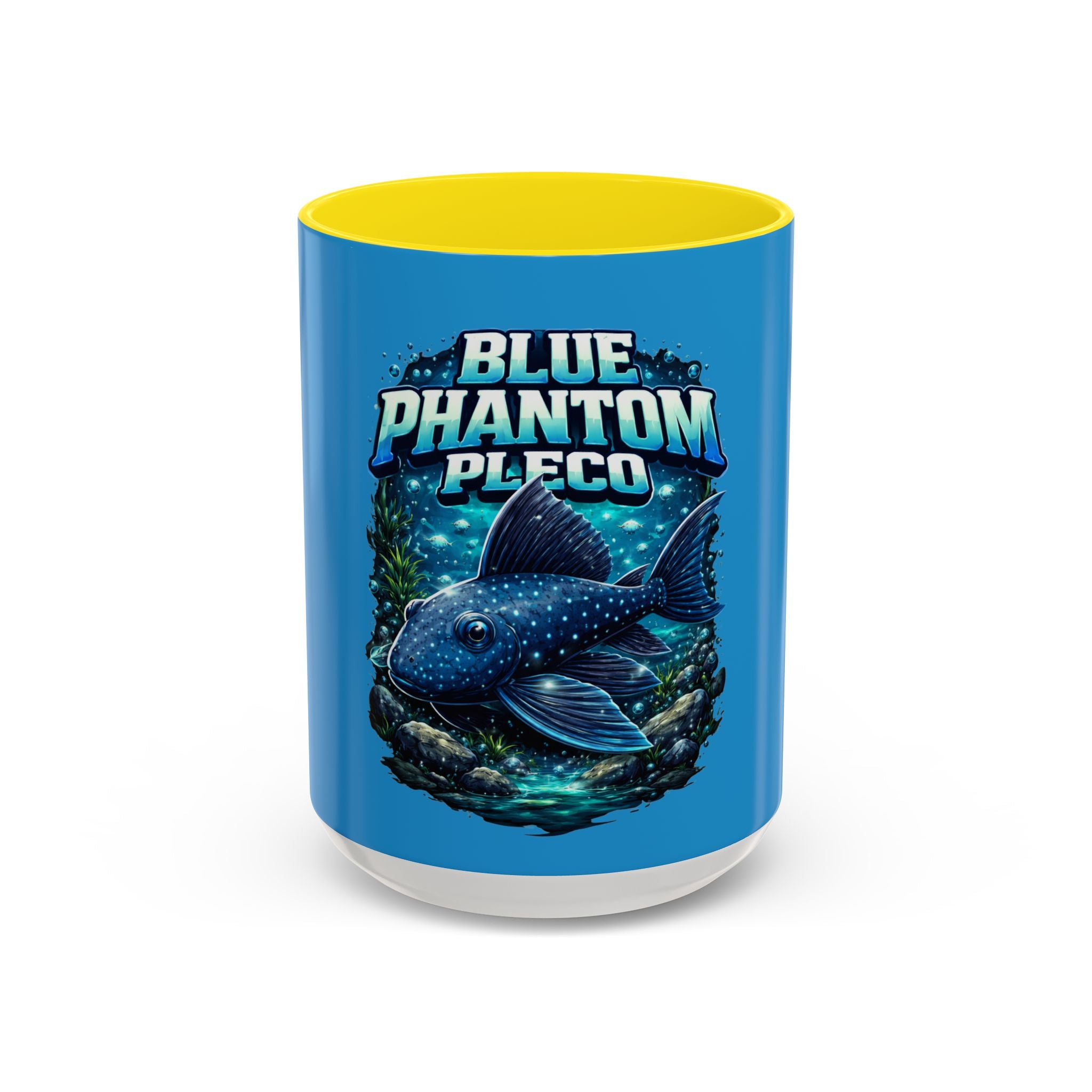 Blue Phantom Pleco Accent Coffee Mug – Aquarium Fish Lover Gift (11/15oz)