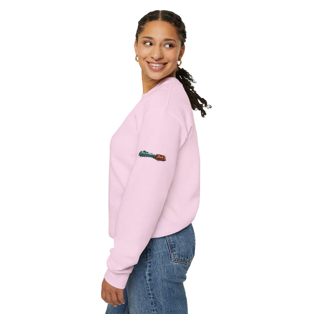 Angelfish Crewneck Sweatshirt — Blue Tropical Fish Graphic