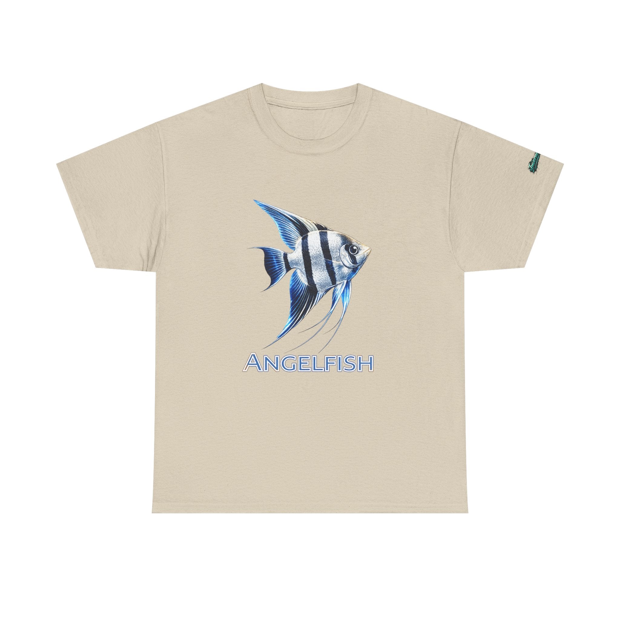 Angelfish Graphic Tee — Blue Tropical Fish Shirt