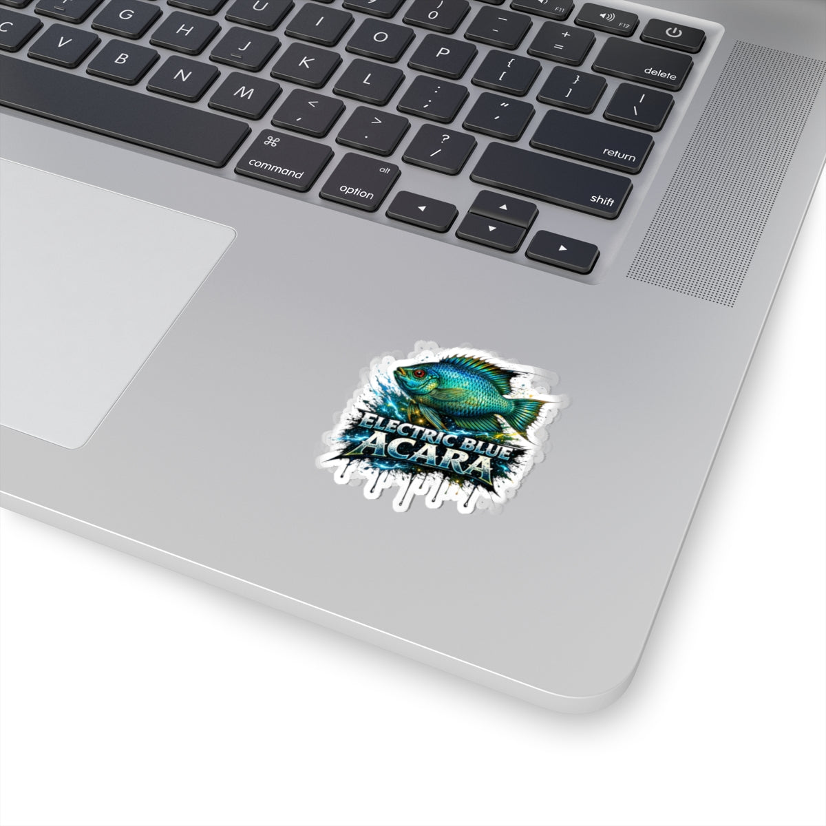 Electric Blue Acara – High-Gloss Cut Sticker