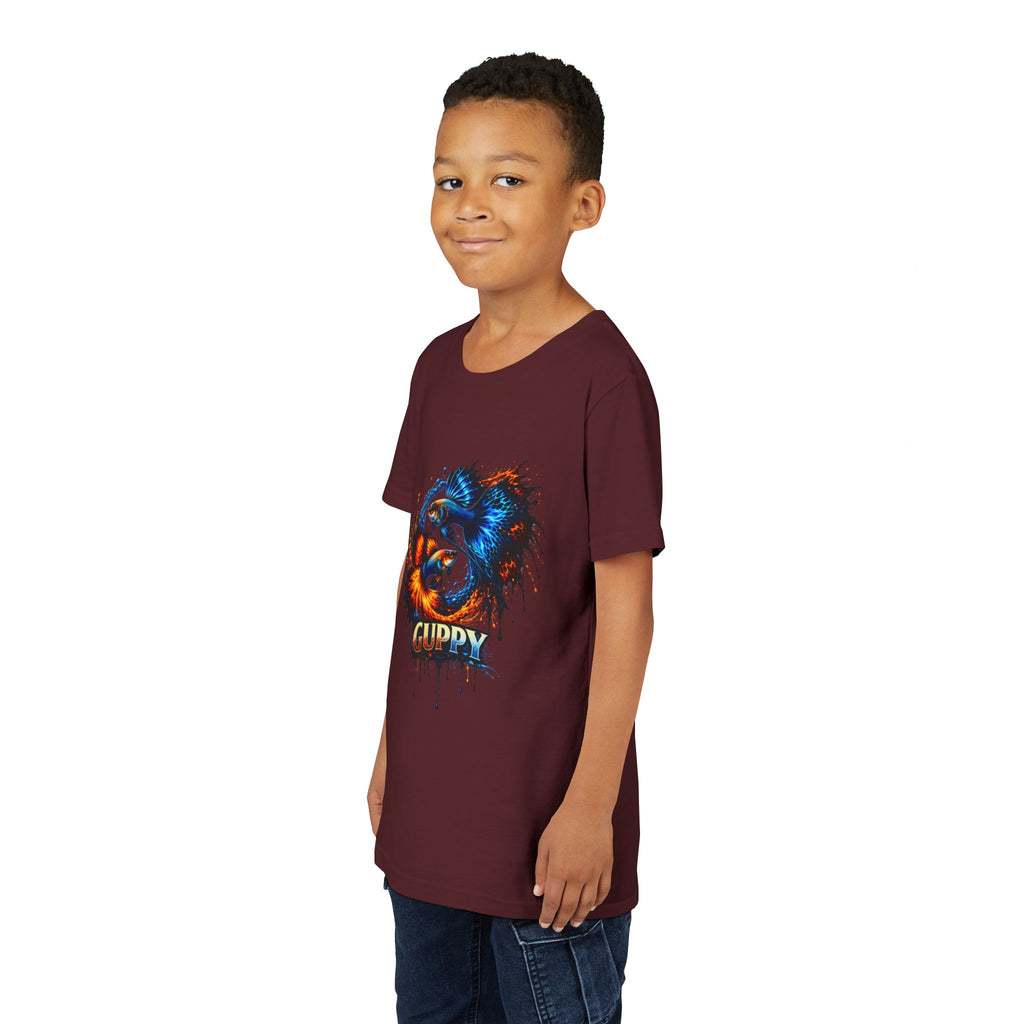 Fire & Ice Guppy – Youth "Neon Flare" Premium Tee