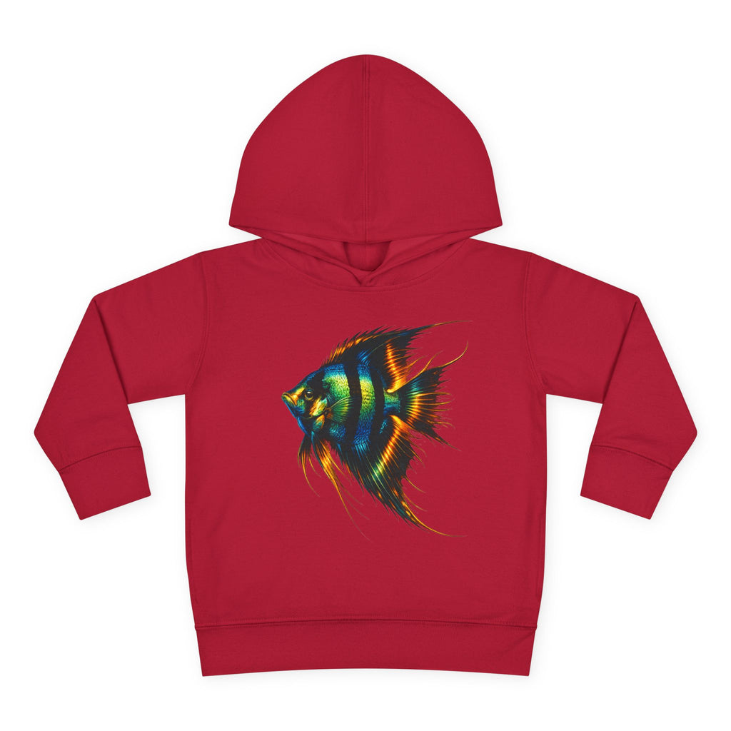 Toddler Hoodie with Colorful Angelfish Graphic