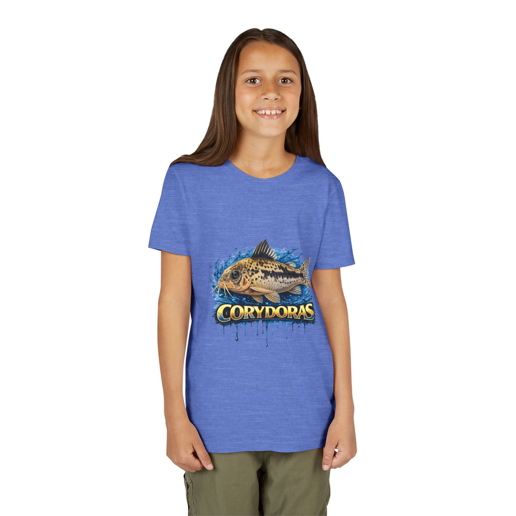 Corydoras Fish Youth Tee – Cute Aquarium Catfish Graphic Shirt