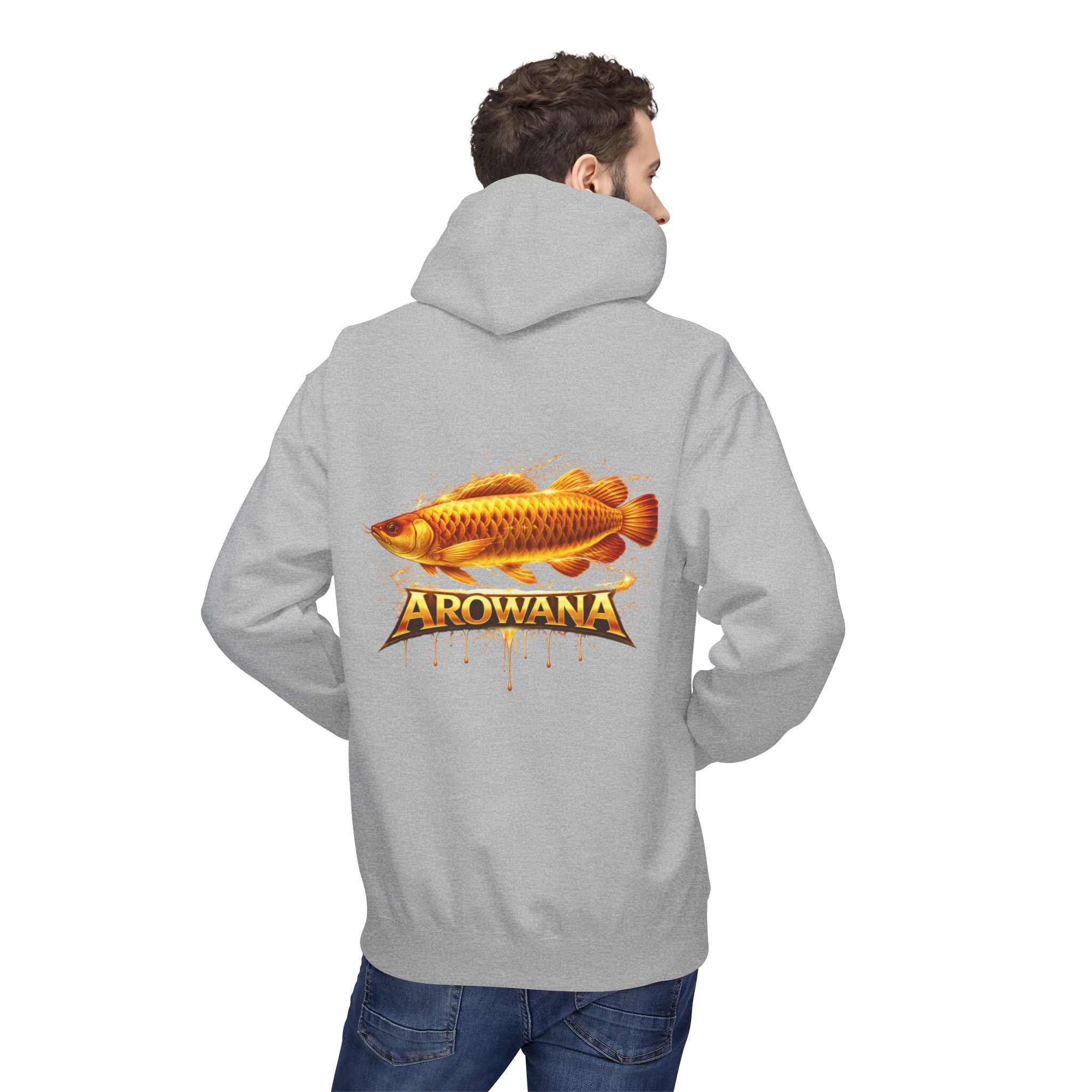 Arowana Fish Graphic Hoodie – Golden Arowana Design