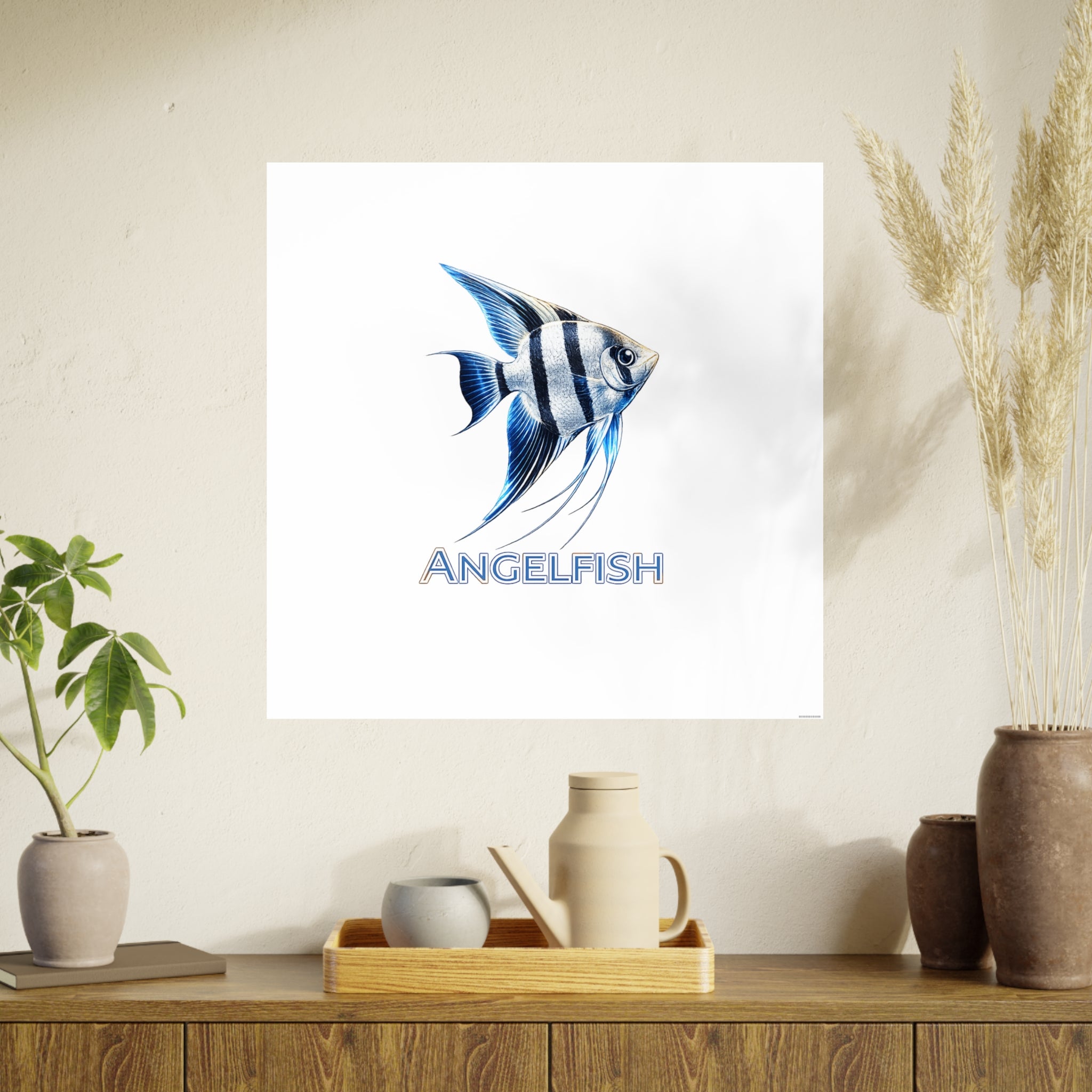 Angelfish – Premium Satin Photo Art Poster