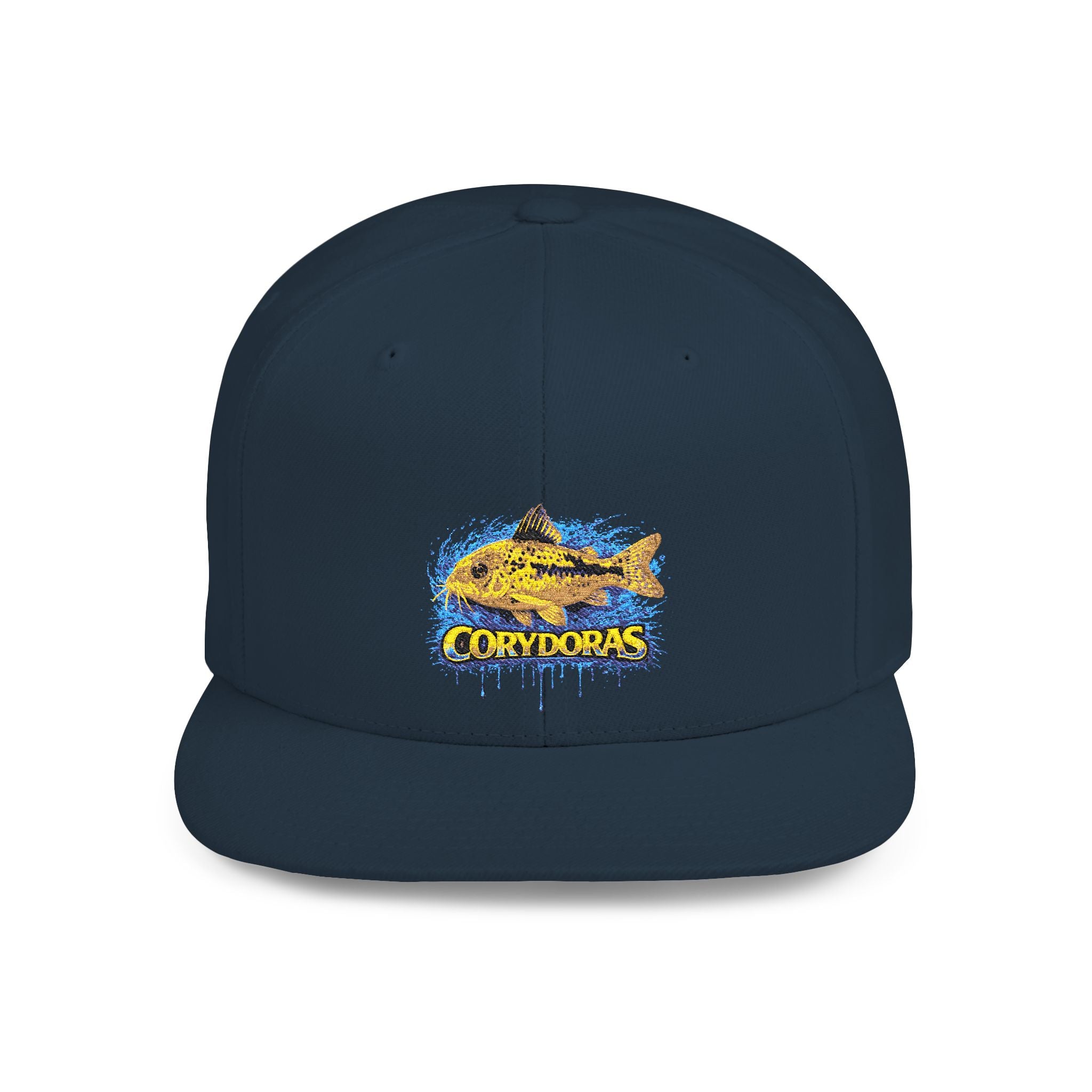 Corydoras Catfish Splash Flat Bill Snapback Hat