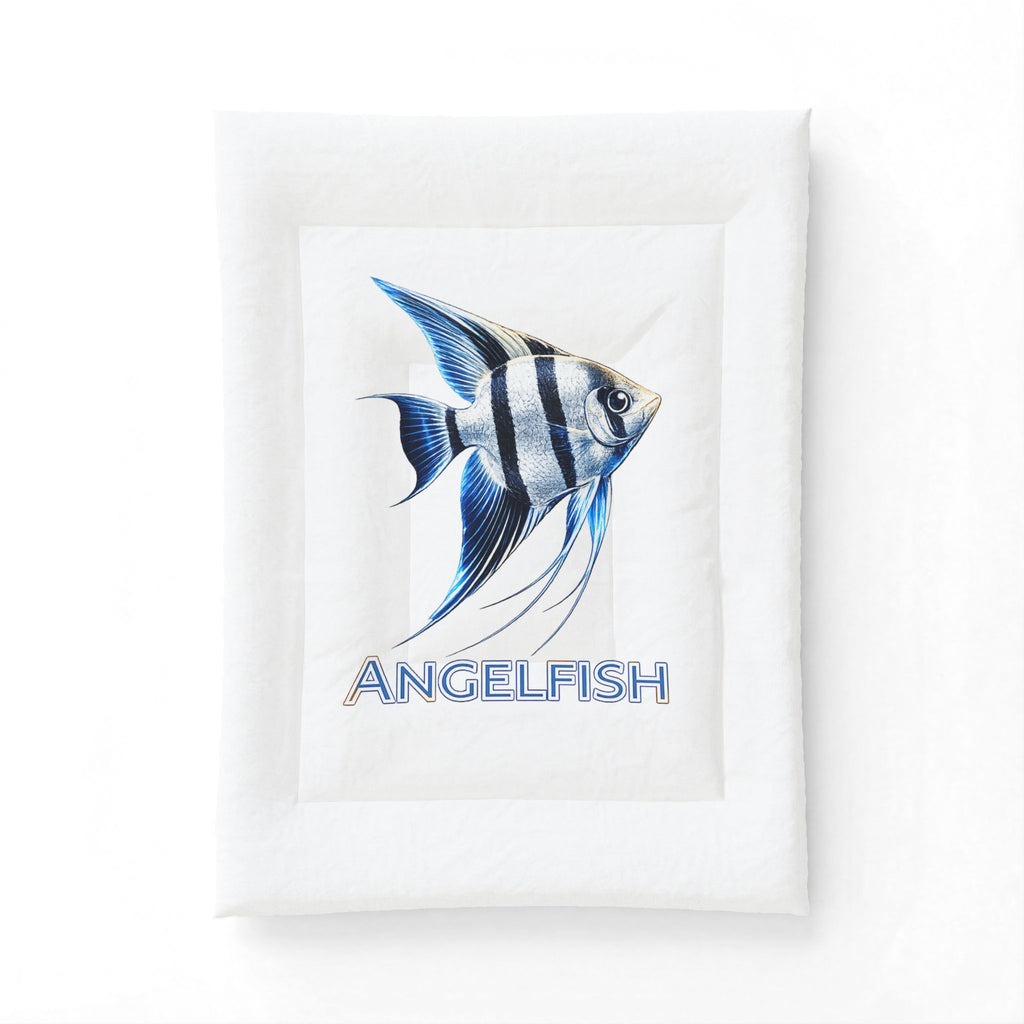 Angelfish Cotton Comforter – Coastal Blue Fish Bedding
