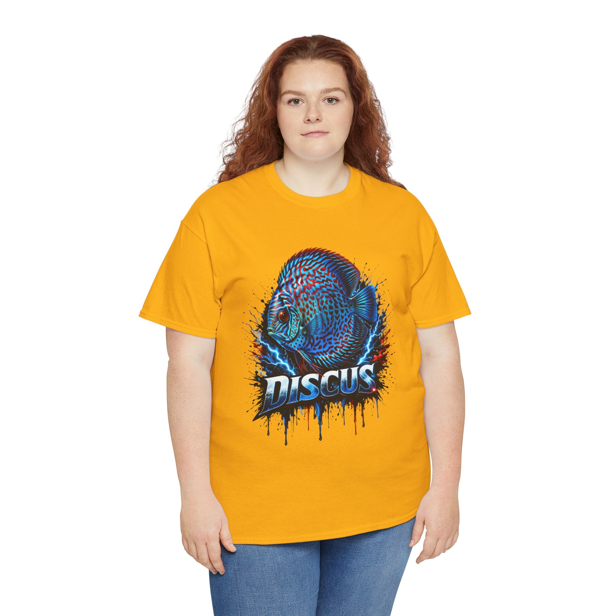 Discus Fish Graphic Tee - Vibrant Aquarium Fish Shirt