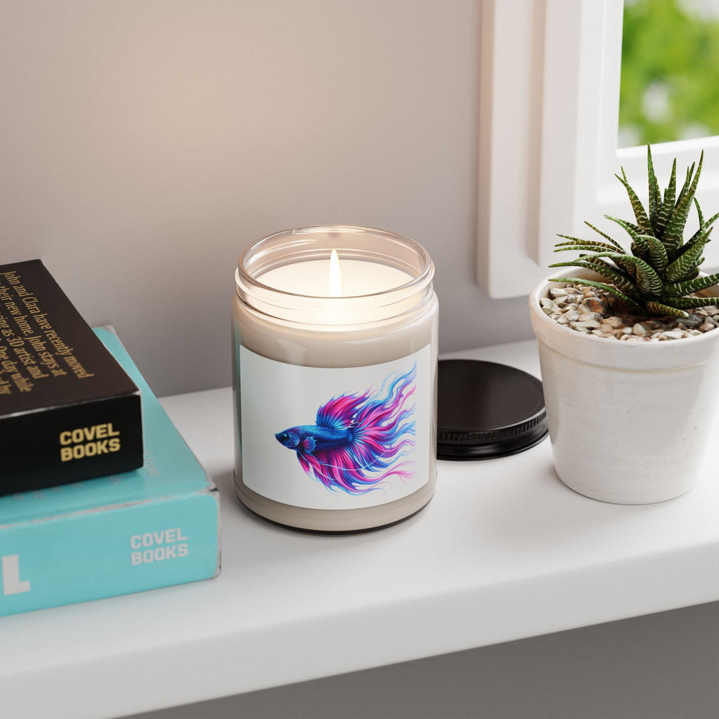 Betta Fish Soy Candle — 9oz Scented Artistic Aquarium Candle