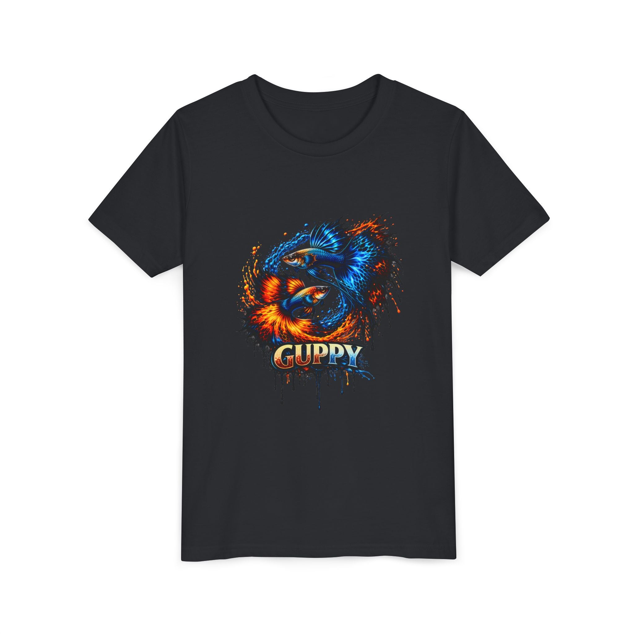 Fire & Ice Guppy – Youth "Neon Flare" Premium Tee