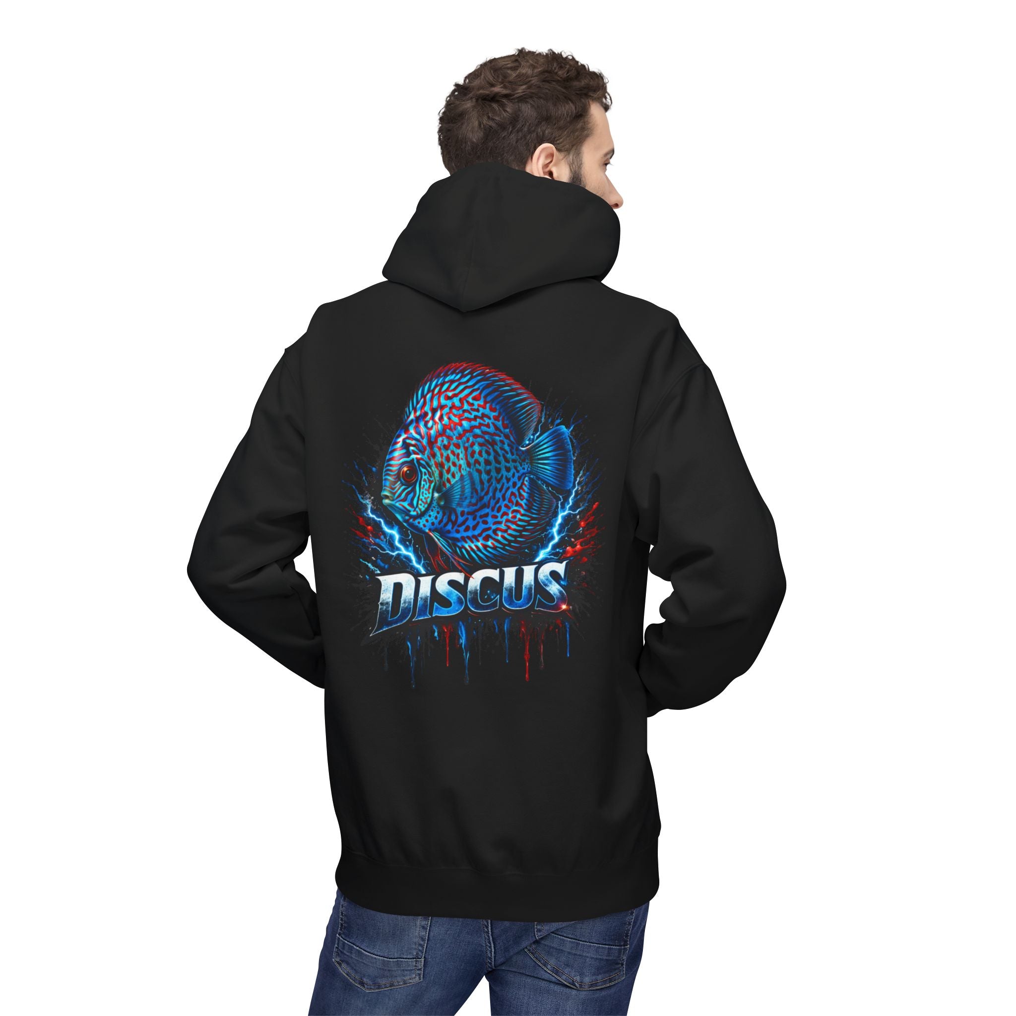 Discus Fish Hoodie — Vibrant Aquarium Graphic Pullover