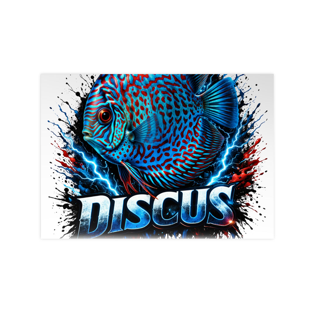 Discus Fish Photopaper Poster – Vibrant Aquarium Wall Art