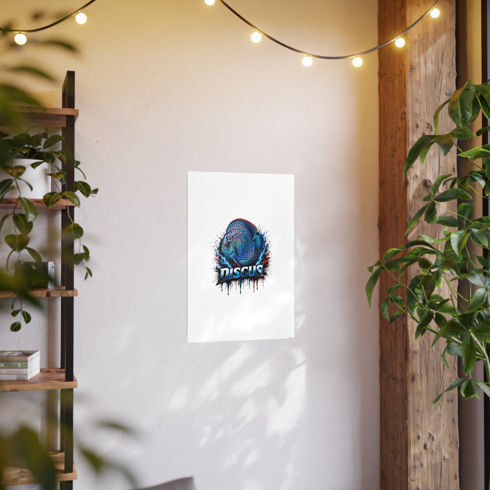 Discus Fish Art Poster — Vibrant Aquarium Wall Print