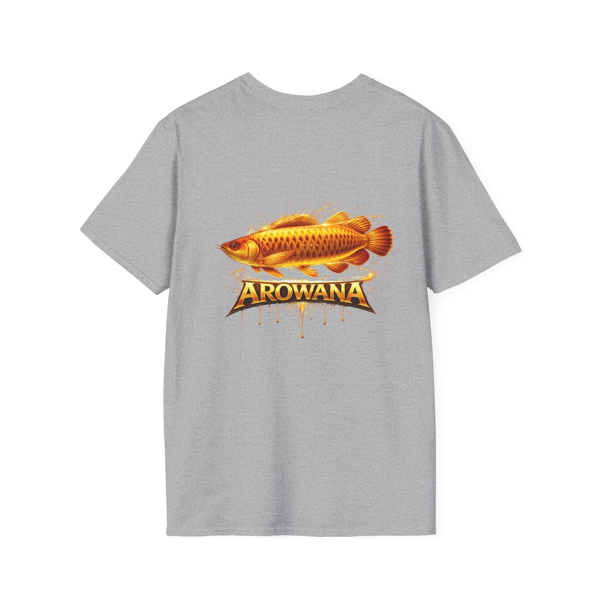 Arowana Fish Tee — Bold Gold Arowana Graphic T-Shirt
