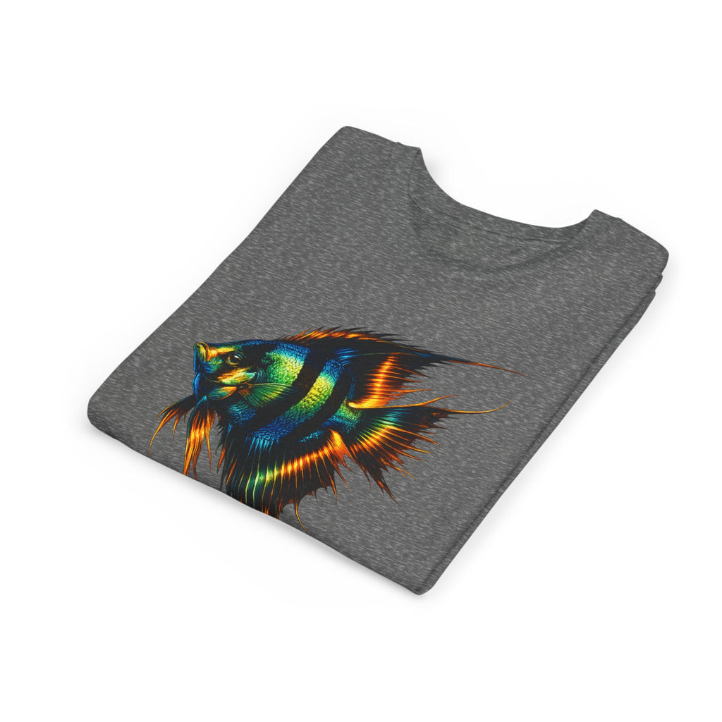 Angelfish Youth Tee – Colorful Aquarium Fish Graphic Shirt for Kids