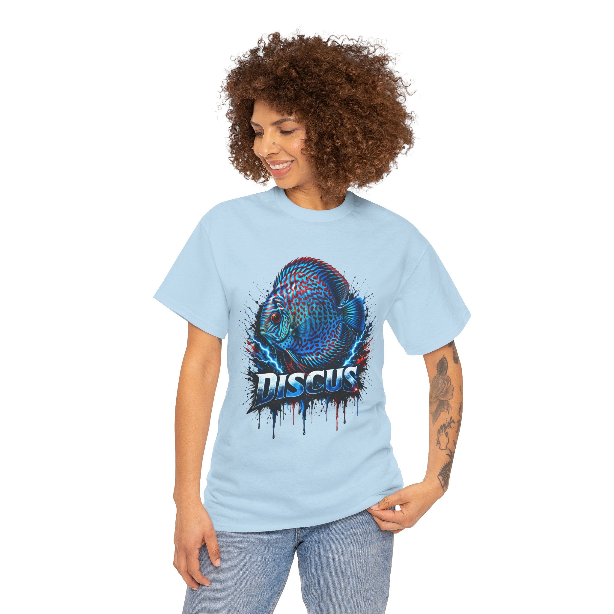 Discus Fish Graphic Tee - Vibrant Aquarium Fish Shirt