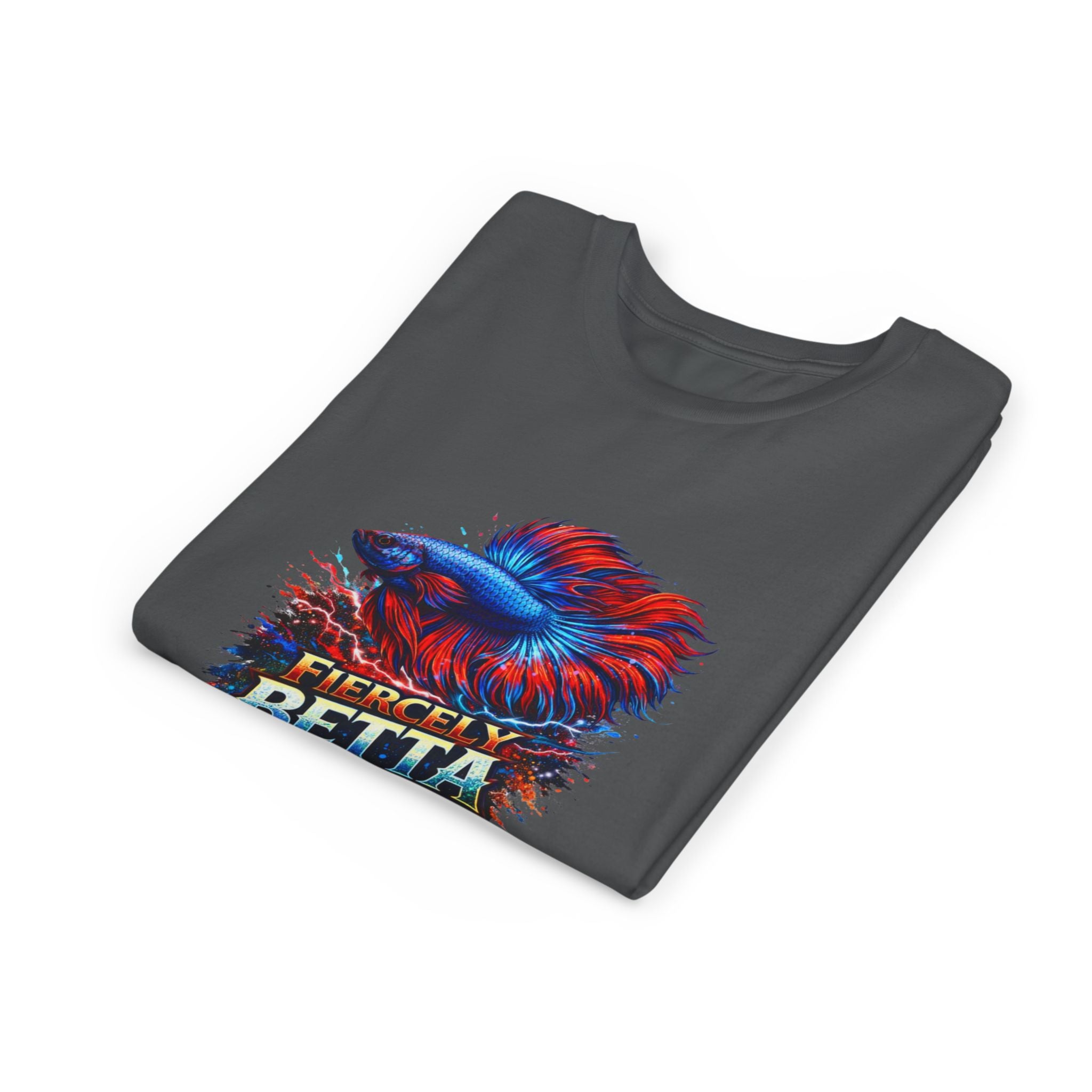 Fiercely Betta Youth Tee - Colorful Betta Fish Graphic Shirt