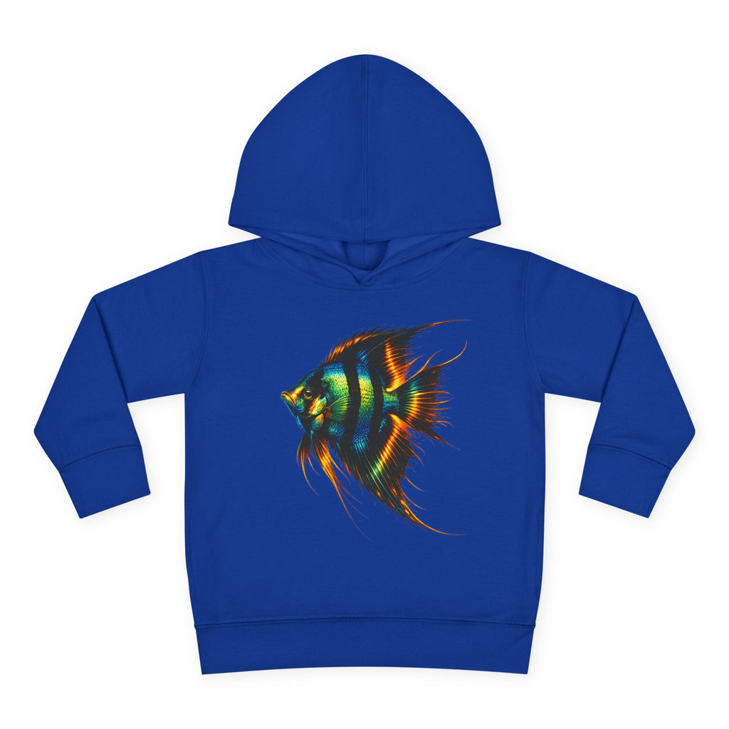 Toddler Hoodie with Colorful Angelfish Graphic