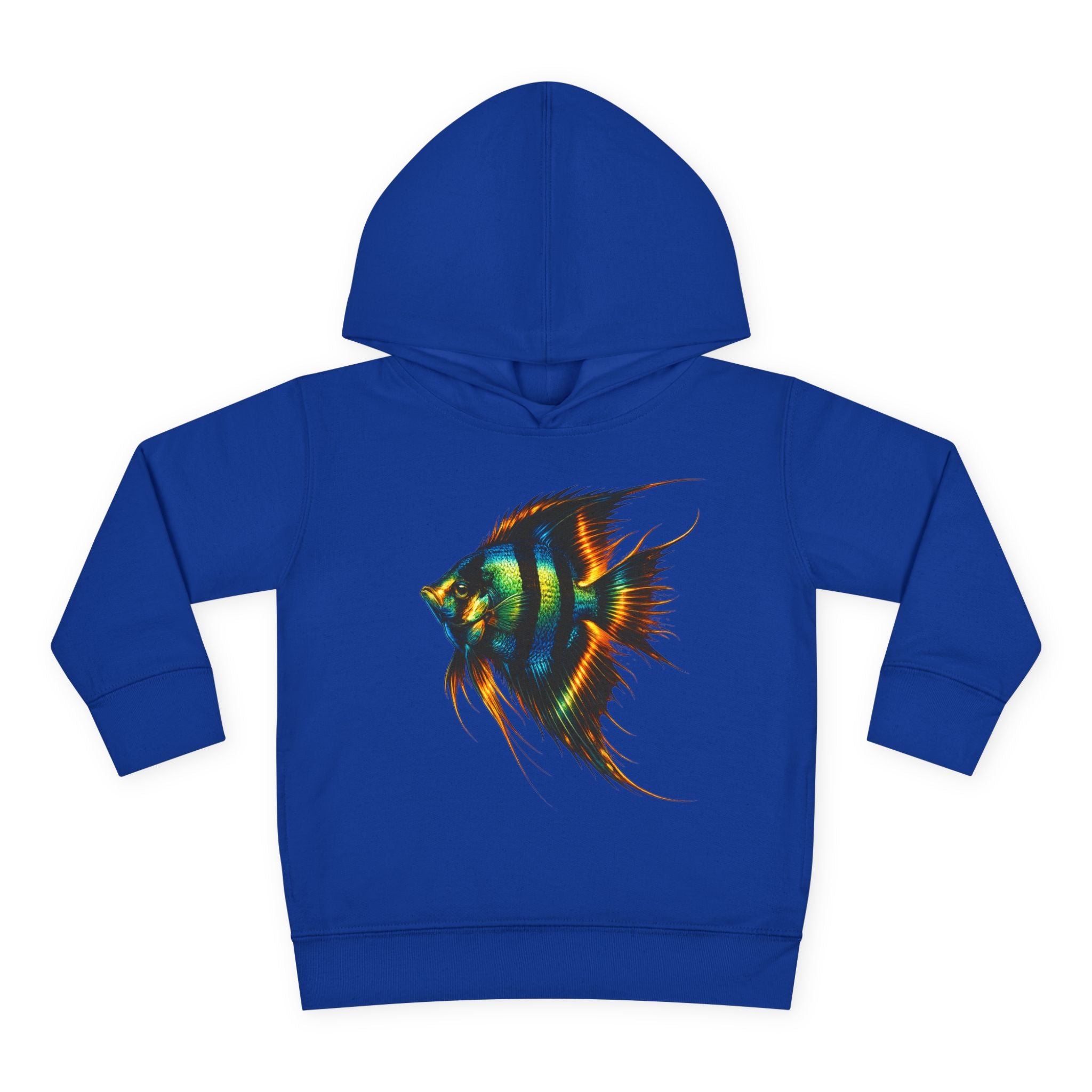 Toddler Hoodie with Colorful Angelfish Graphic