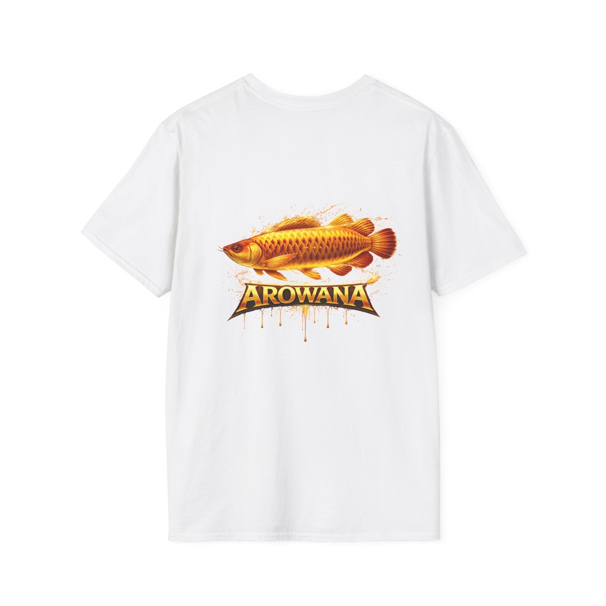 Arowana Fish Tee — Bold Gold Arowana Graphic T-Shirt