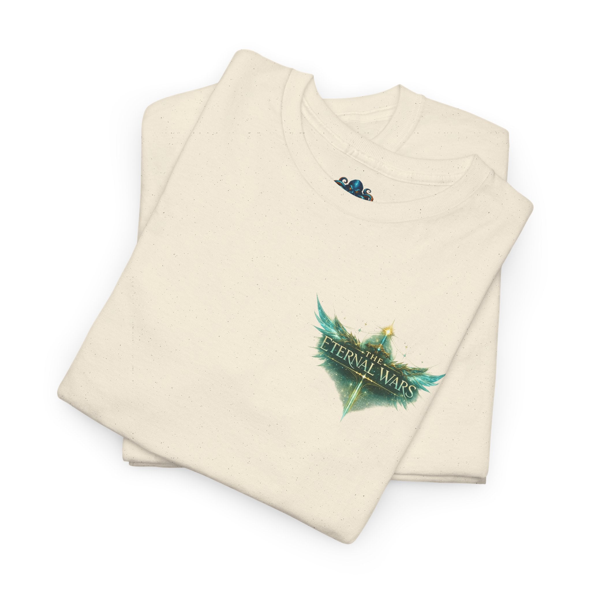 T-Shirt — Nature Warrior Graphic Tee with Man and Dog Illustration