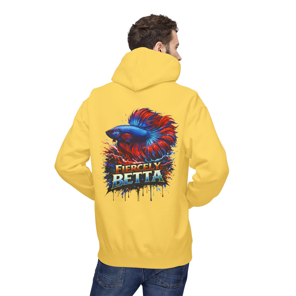 Fiercely Betta Hoodie – Colorful Betta Fish Graphic Pullover