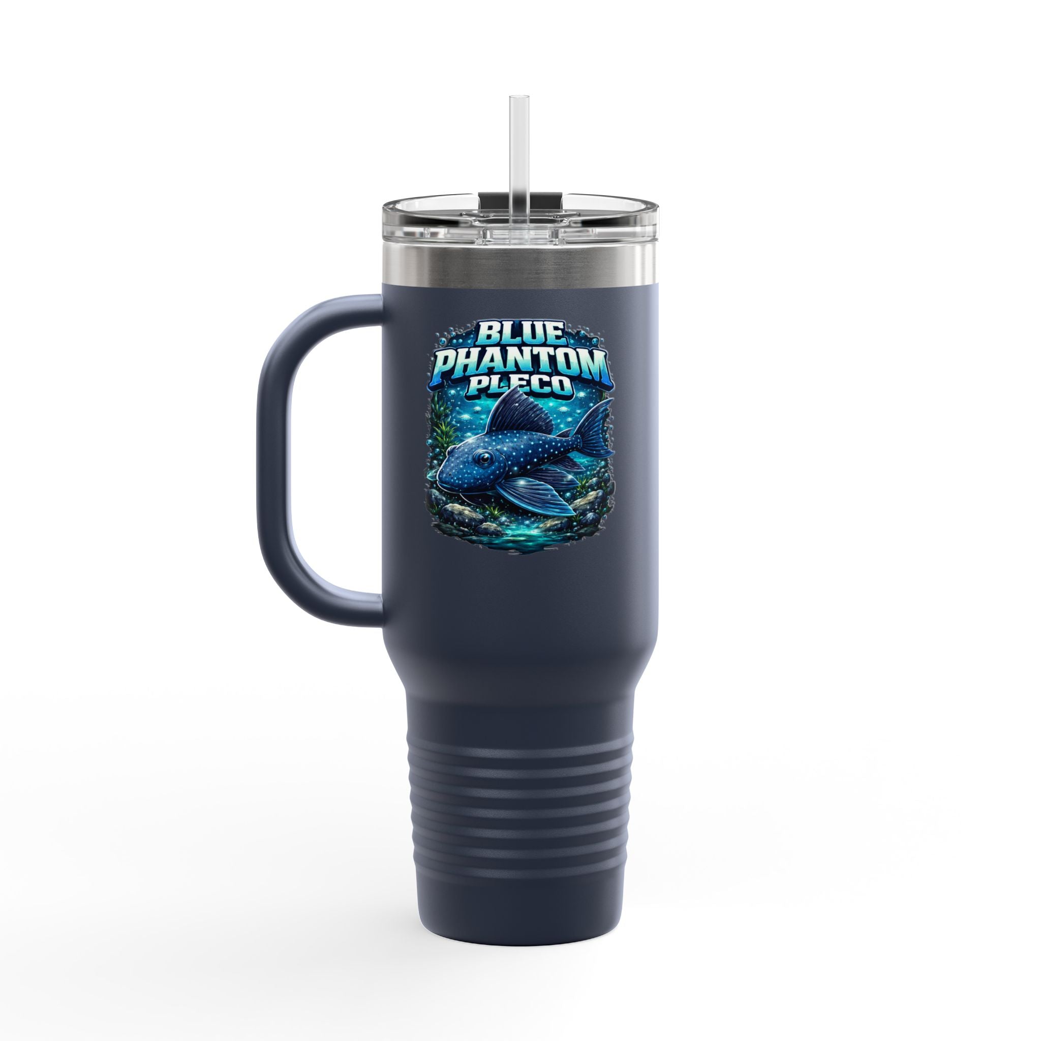 Blue Phantom Pleco L-128 – 40oz Premium Insulated Travel Mug, 40oz