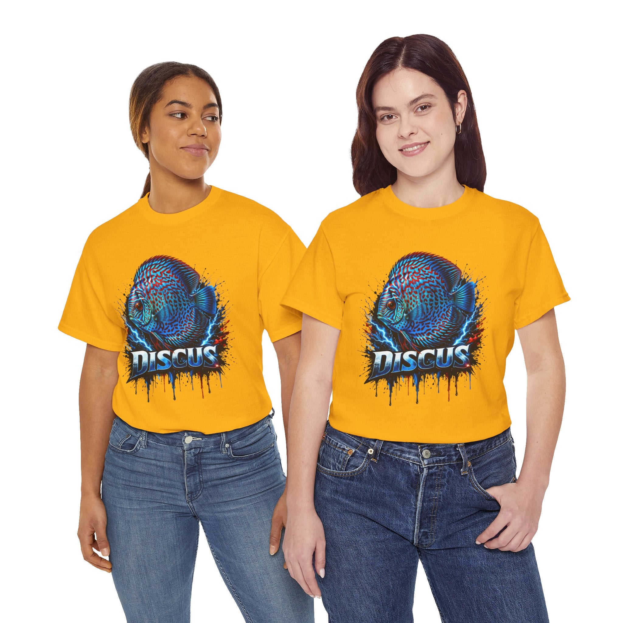Discus Fish Graphic Tee - Vibrant Aquarium Fish Shirt