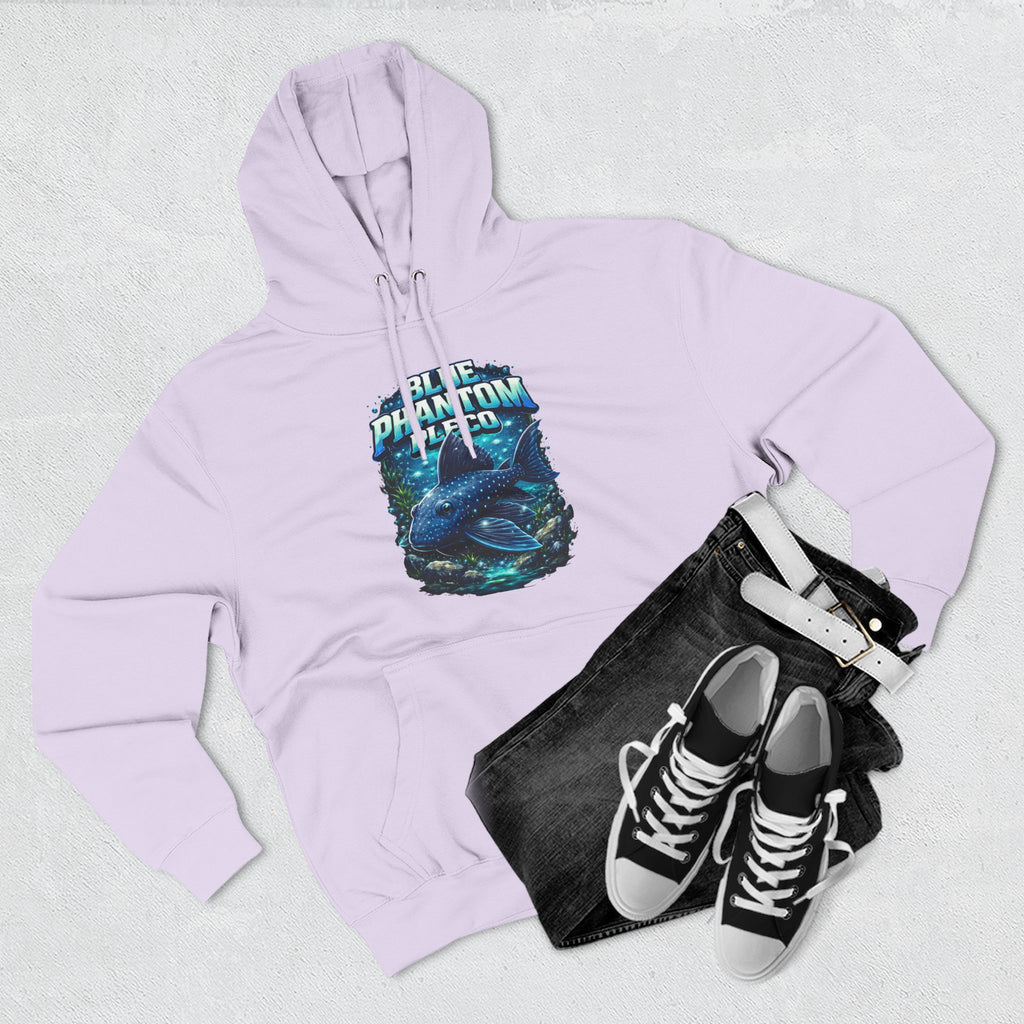 Blue Phantom Pleco L128 Hoodies | Premium Fish Keeper Streetwear | Inverness Ink