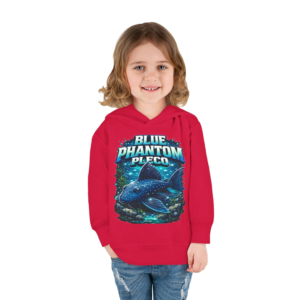 Toddler Hoodie — 'Blue Phantom Pleco' Cute Aquarium Fish Pullover