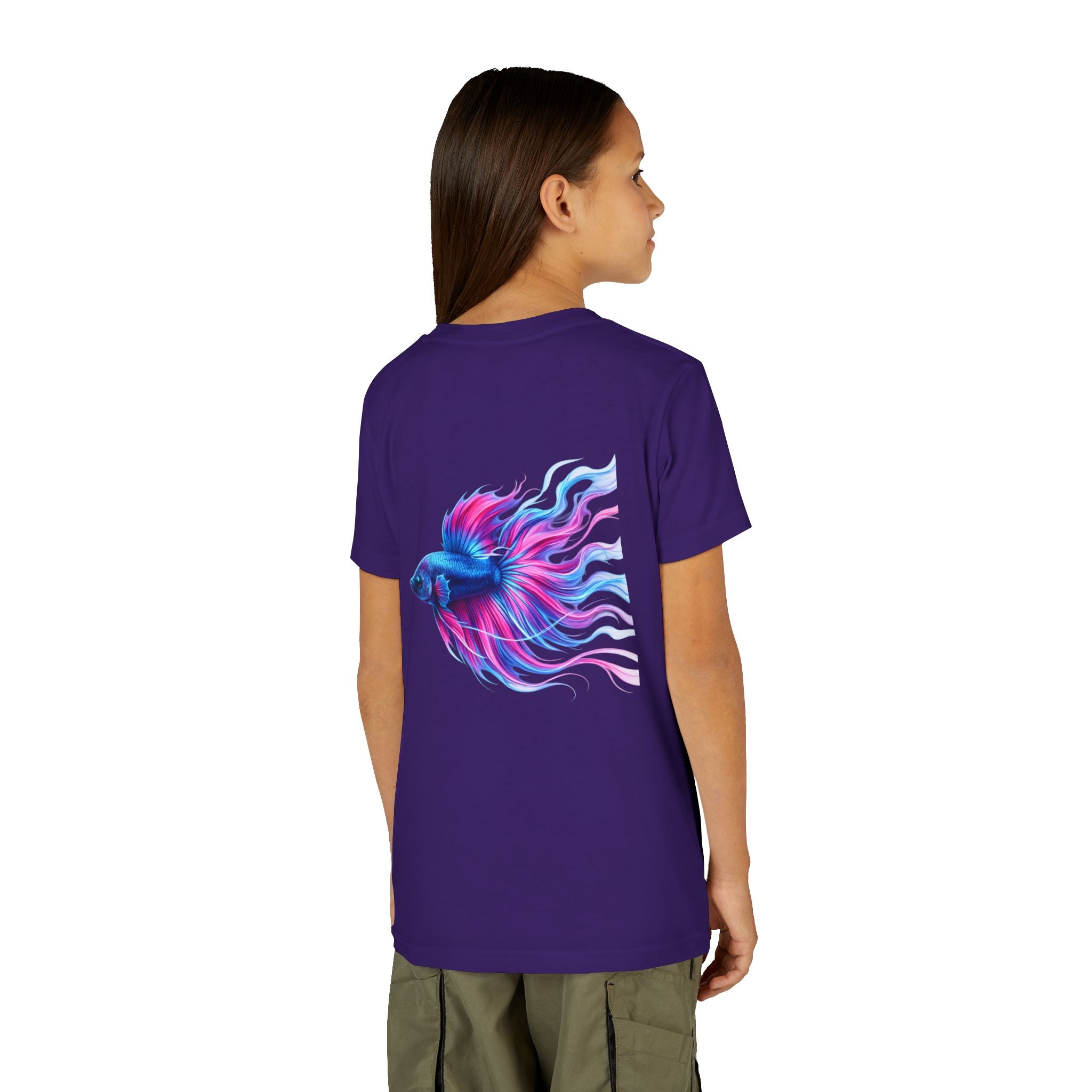 Youth Tee - Colorful Betta Fish Graphic Shirt