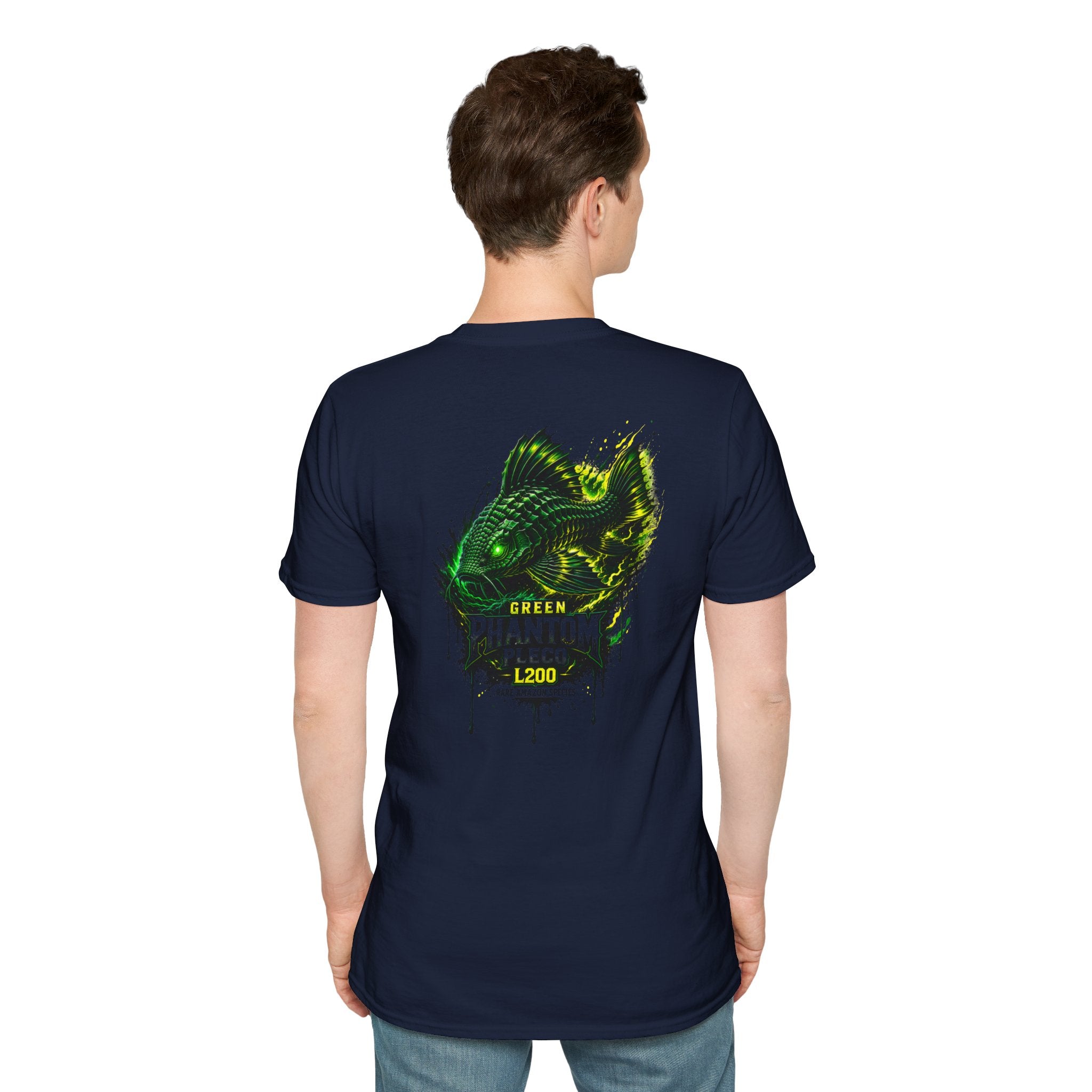 Green Phantom Pleco Tee — Graphic Fish Aquarium Shirt