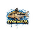 Peppered Corydora Fish-Cut Sticker — Aquarium Catfish Decal for Tanks, Laptops & Gear