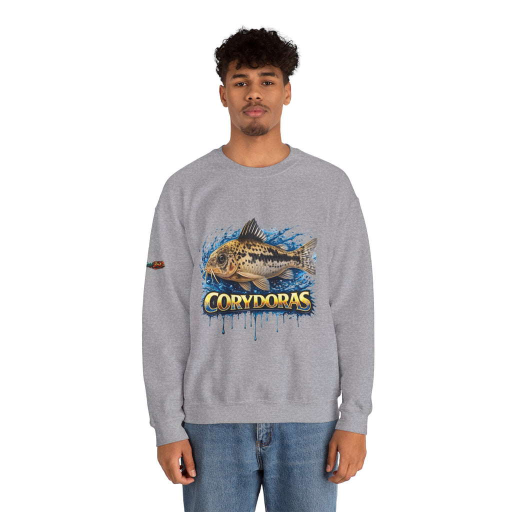 Peppered Corydoras Fish Crewneck Sweatshirt – Aquatic Aquarium Lover Tee