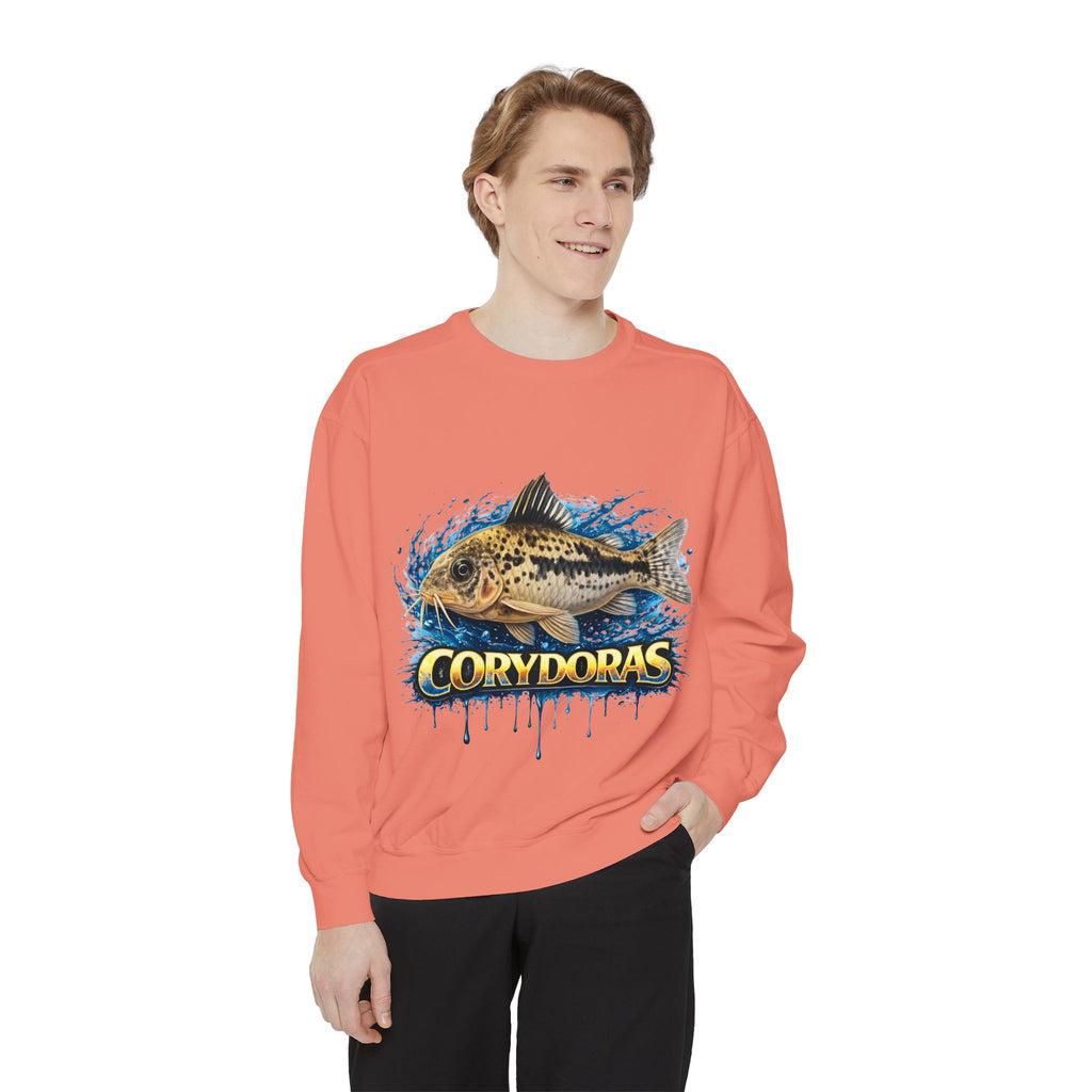 Corydoras Fish Sweatshirt — Aquatic Aquarium Catfish Graphic Crewneck
