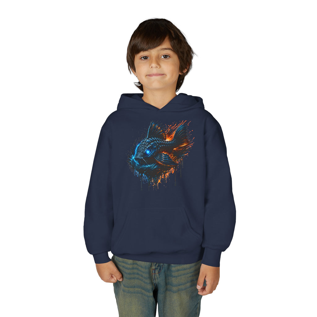 Armored Pleco L-185 – Youth Premium Hooded Sweatshirt