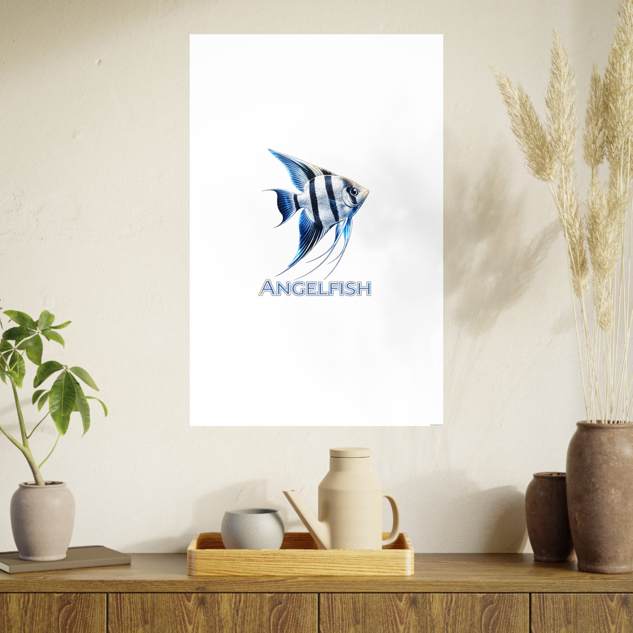 Angelfish – Premium Satin Photo Art Poster