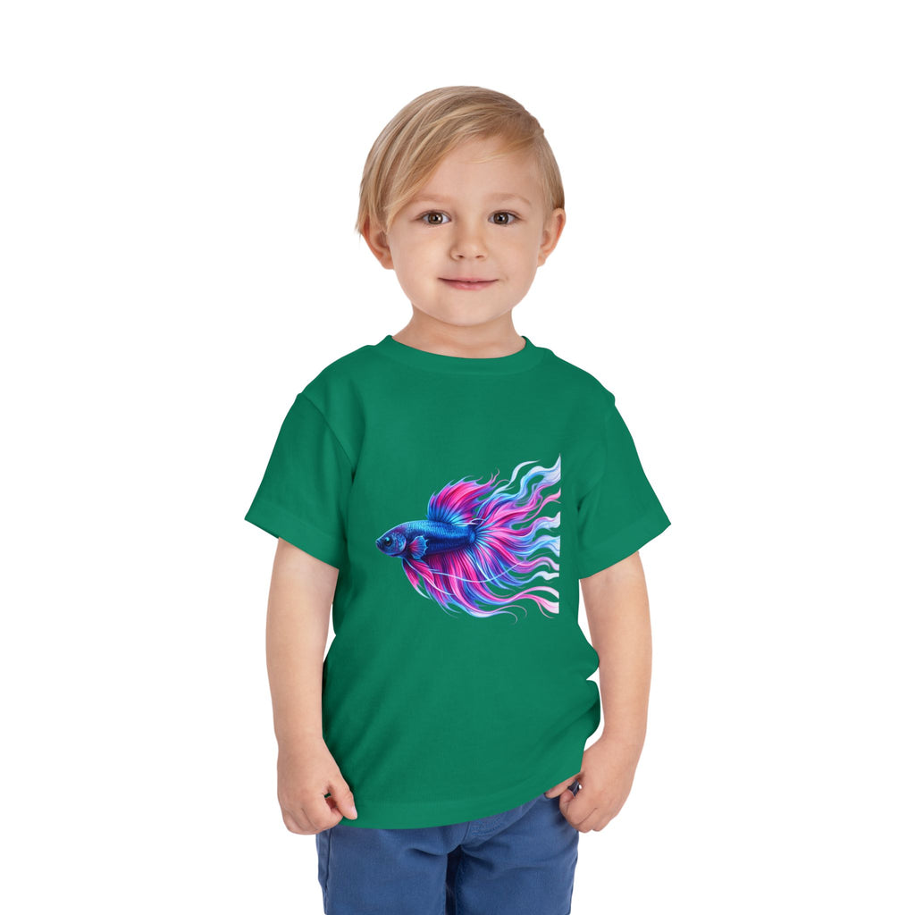 Toddler Tee — Colorful Betta Fish Graphic Kids Shirt
