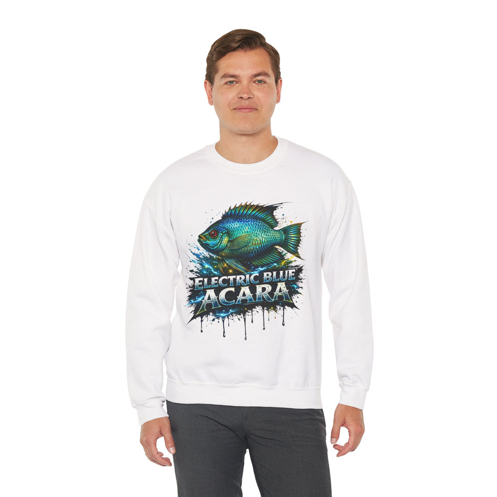 Electric Blue Acara – Heavy Blend™ Crewneck Sweatshirt