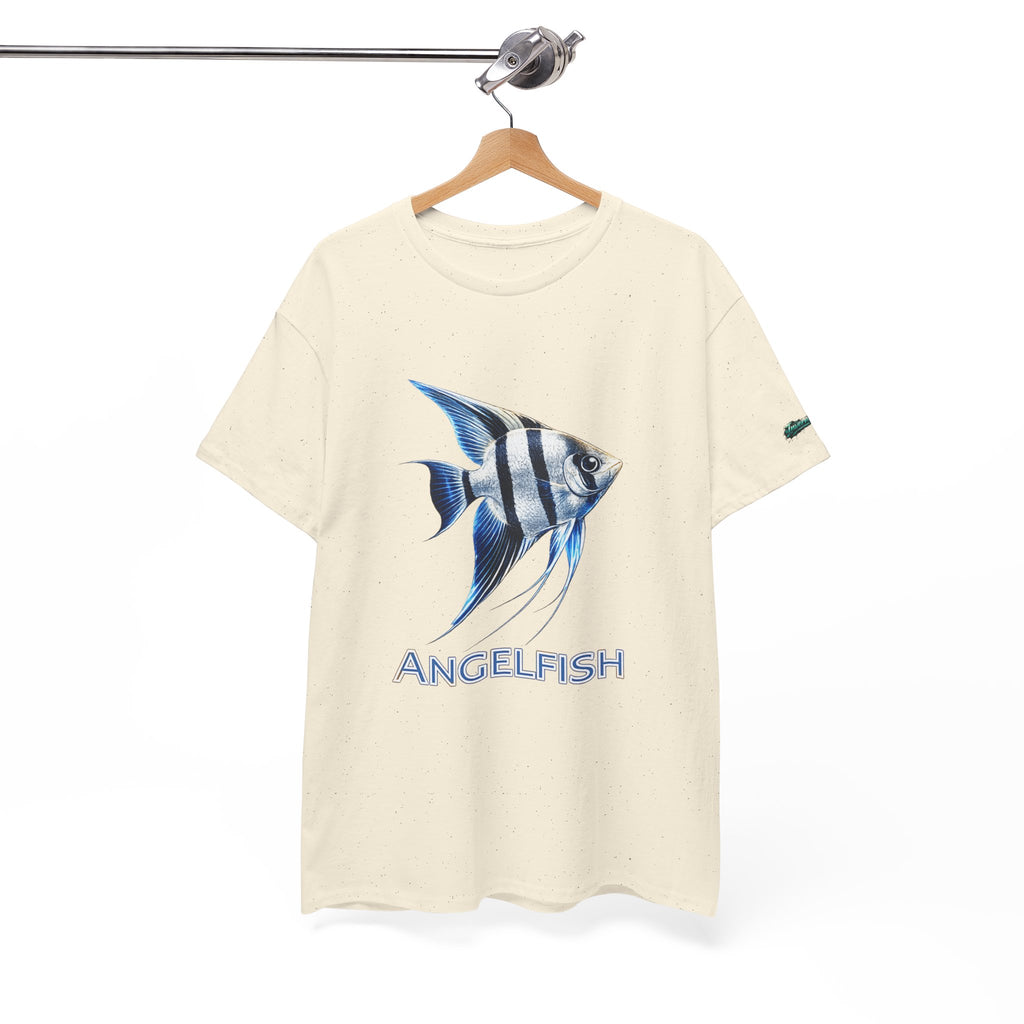 Angelfish Graphic Tee — Blue Tropical Fish Shirt