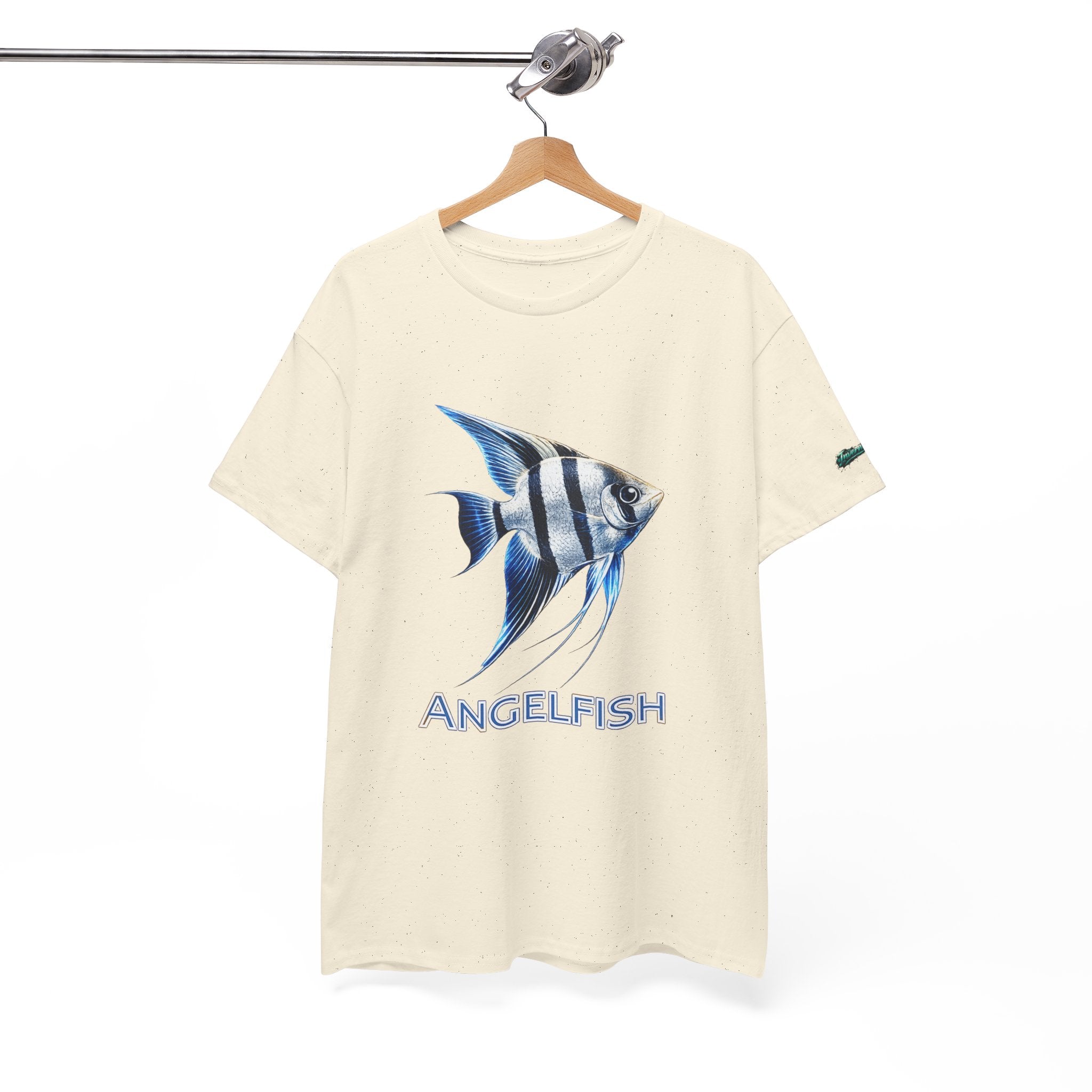 Angelfish Graphic Tee — Blue Tropical Fish Shirt
