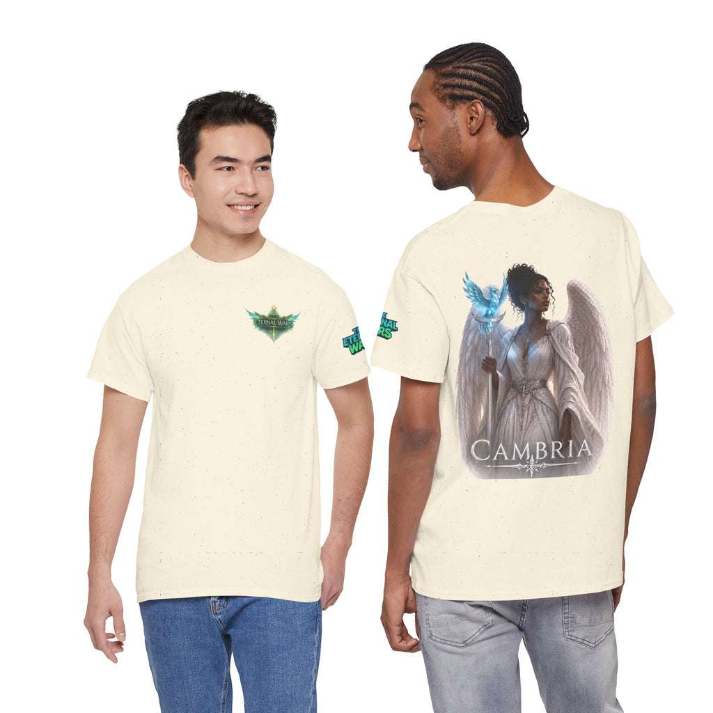The Eternal Wars Graphic Tee – "Cambria" Winged Warrior Shirt