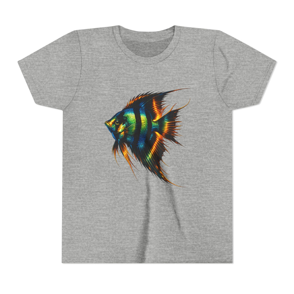 Angelfish Youth Tee – Colorful Aquarium Fish Graphic Shirt for Kids