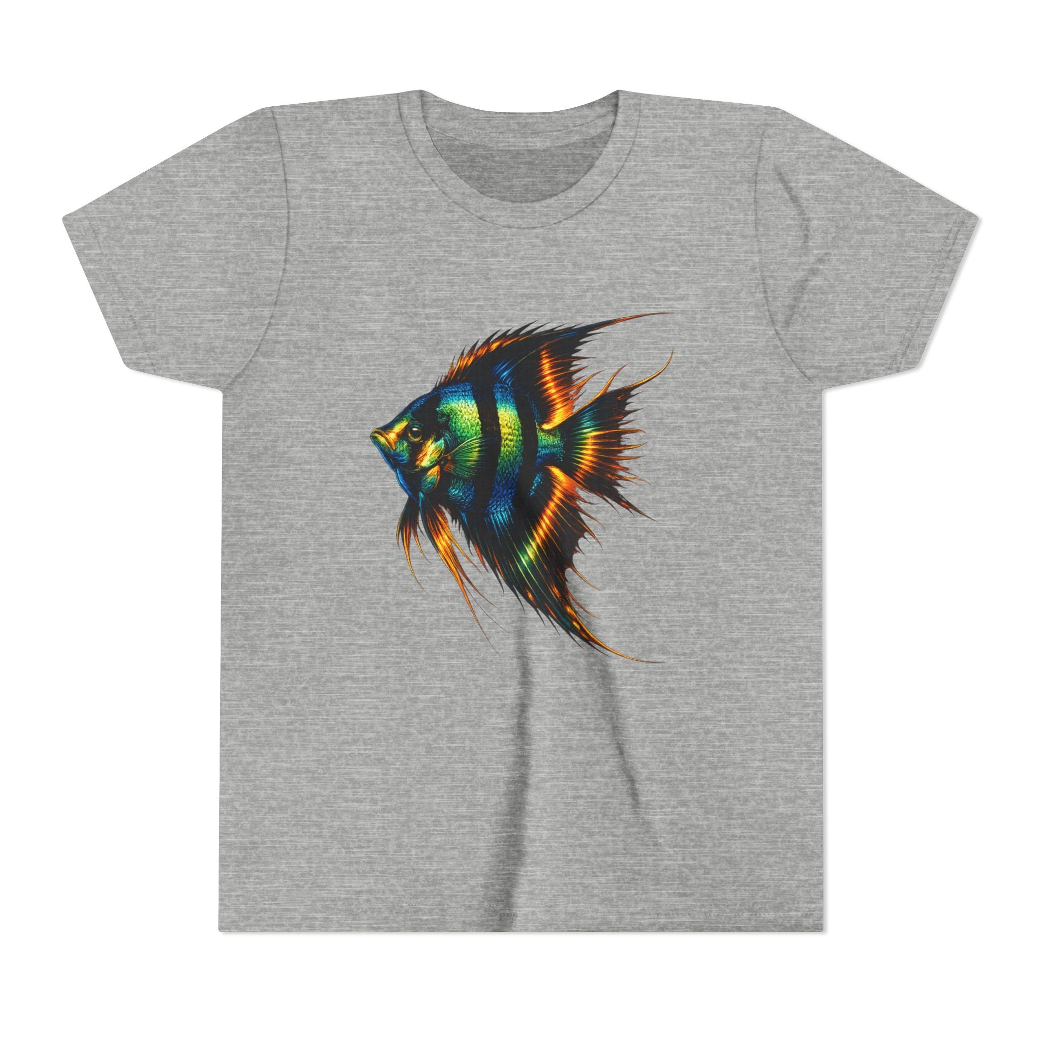 Angelfish Youth Tee – Colorful Aquarium Fish Graphic Shirt for Kids
