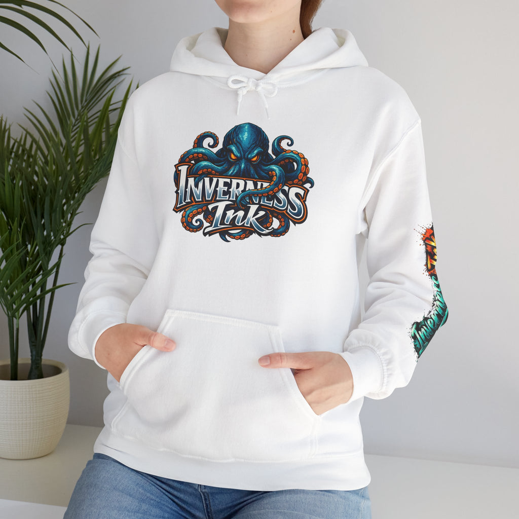 Electric Paint Betta — Artisan Series Hoodie — Inverness Ink Graphic Pullover