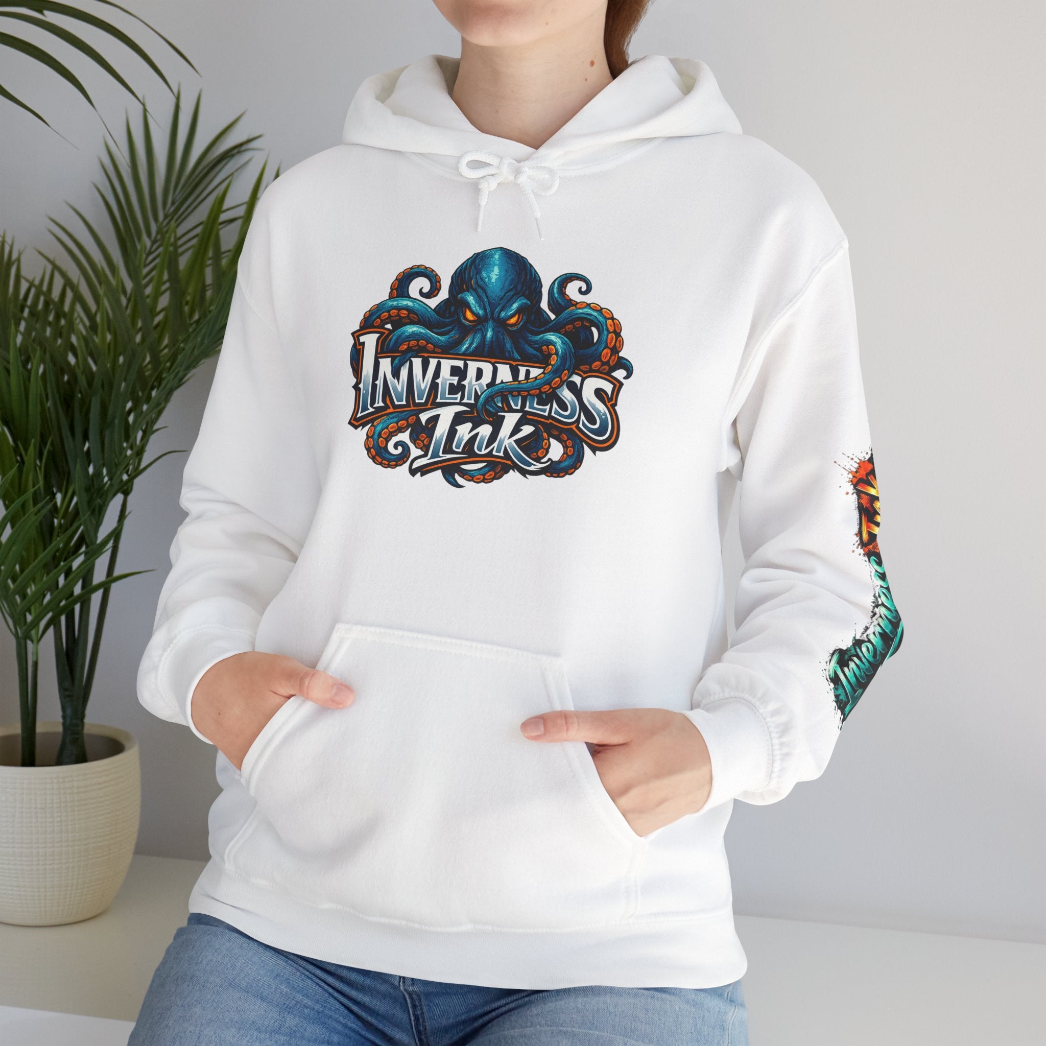 Electric Paint Betta — Artisan Series Hoodie — Inverness Ink Graphic Pullover