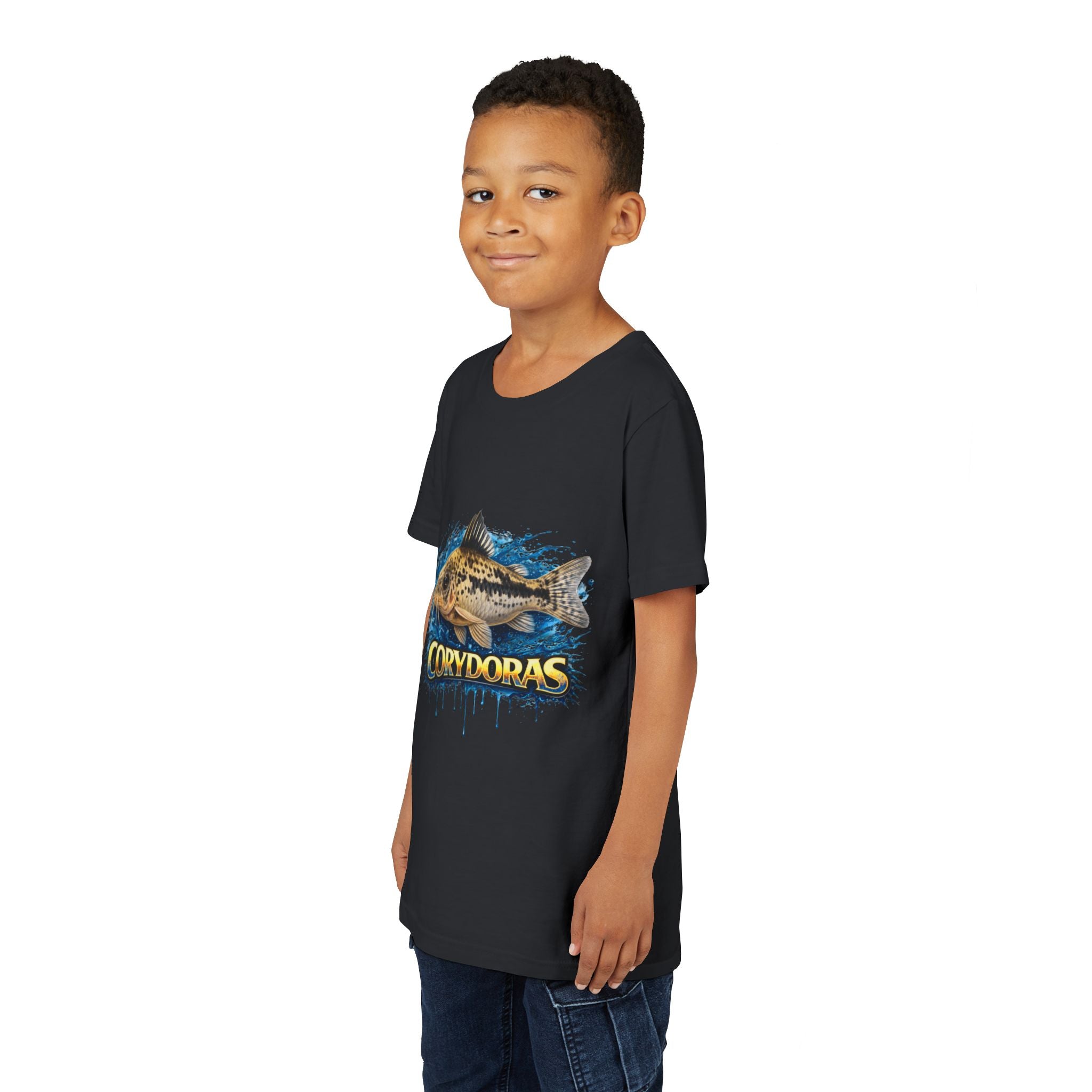 Corydoras Fish Youth Tee – Cute Aquarium Catfish Graphic Shirt