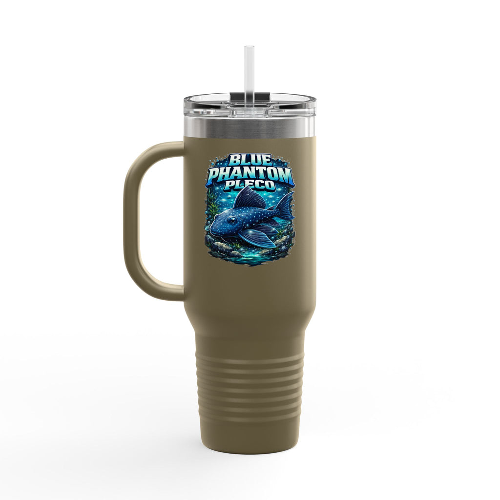 Blue Phantom Pleco L-128 – 40oz Premium Insulated Travel Mug, 40oz